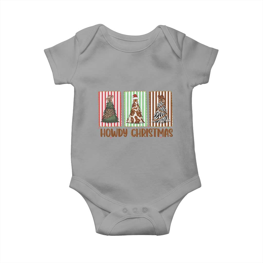 Howdy Christmas Baby Onesie Funny Western Xmas Tree Rodeo Fan Gift - Wonder Print Shop