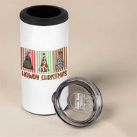 Howdy Christmas 4 in 1 Can Cooler Tumbler Funny Western Xmas Tree Rodeo Fan Gift - Wonder Print Shop