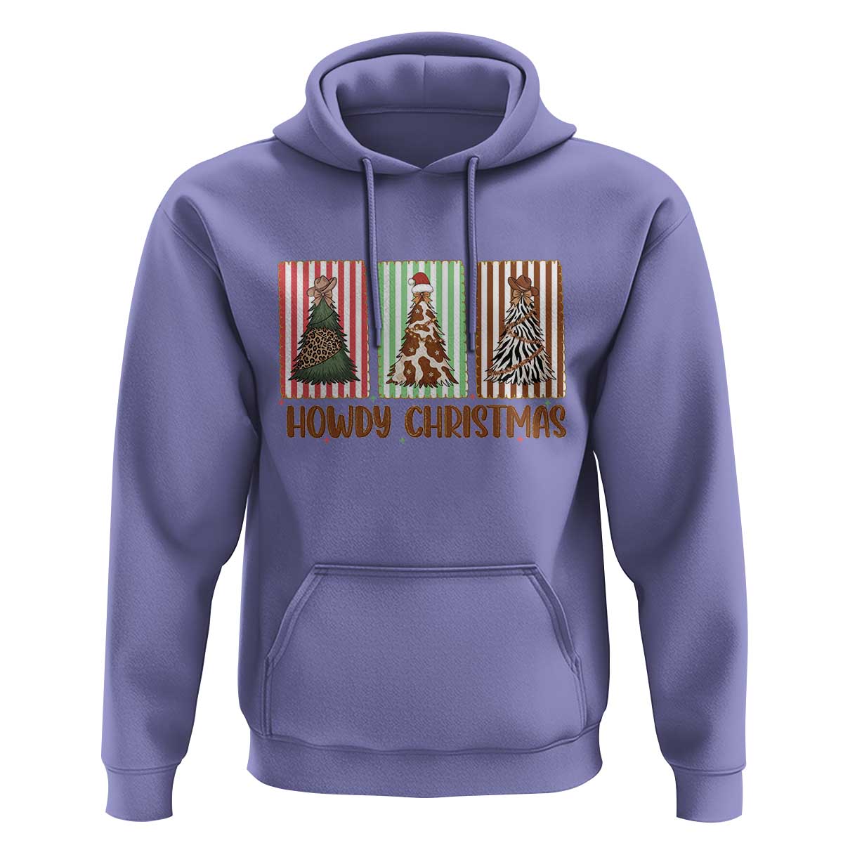 Howdy Christmas Hoodie Funny Western Xmas Tree Rodeo Fan Gift - Wonder Print Shop