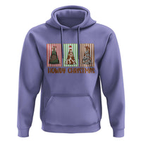 Howdy Christmas Hoodie Funny Western Xmas Tree Rodeo Fan Gift - Wonder Print Shop