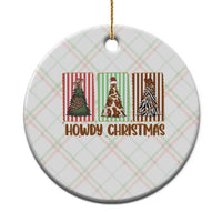 Howdy Christmas Ceramic Ornament Funny Western Xmas Tree Rodeo Fan Gift - Wonder Print Shop