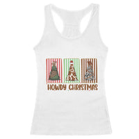 Howdy Christmas Racerback Tank Top Funny Western Xmas Tree Rodeo Fan Gift - Wonder Print Shop