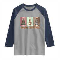 Howdy Christmas Raglan Shirt Funny Western Xmas Tree Rodeo Fan Gift - Wonder Print Shop