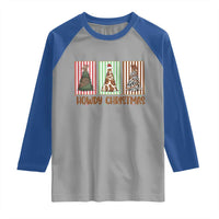 Howdy Christmas Raglan Shirt Funny Western Xmas Tree Rodeo Fan Gift - Wonder Print Shop