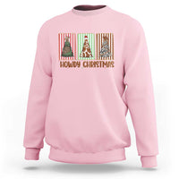 Howdy Christmas Sweatshirt Funny Western Xmas Tree Rodeo Fan Gift - Wonder Print Shop