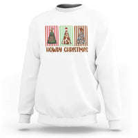 Howdy Christmas Sweatshirt Funny Western Xmas Tree Rodeo Fan Gift - Wonder Print Shop