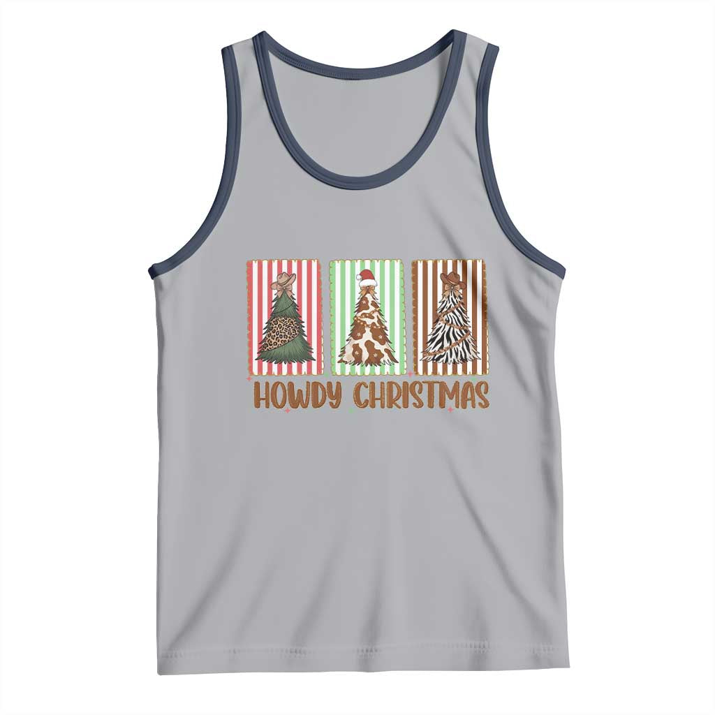 Howdy Christmas Tank Top Funny Western Xmas Tree Rodeo Fan Gift - Wonder Print Shop