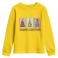 Howdy Christmas Youth Sweatshirt Funny Western Xmas Tree Rodeo Fan Gift - Wonder Print Shop