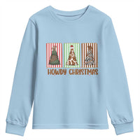 Howdy Christmas Youth Sweatshirt Funny Western Xmas Tree Rodeo Fan Gift - Wonder Print Shop