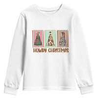Howdy Christmas Youth Sweatshirt Funny Western Xmas Tree Rodeo Fan Gift - Wonder Print Shop