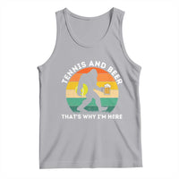 Funny Bigfoot Tennis Player Beer Lover Tank Top That Is Why I Am Here - Wonder Print Shop