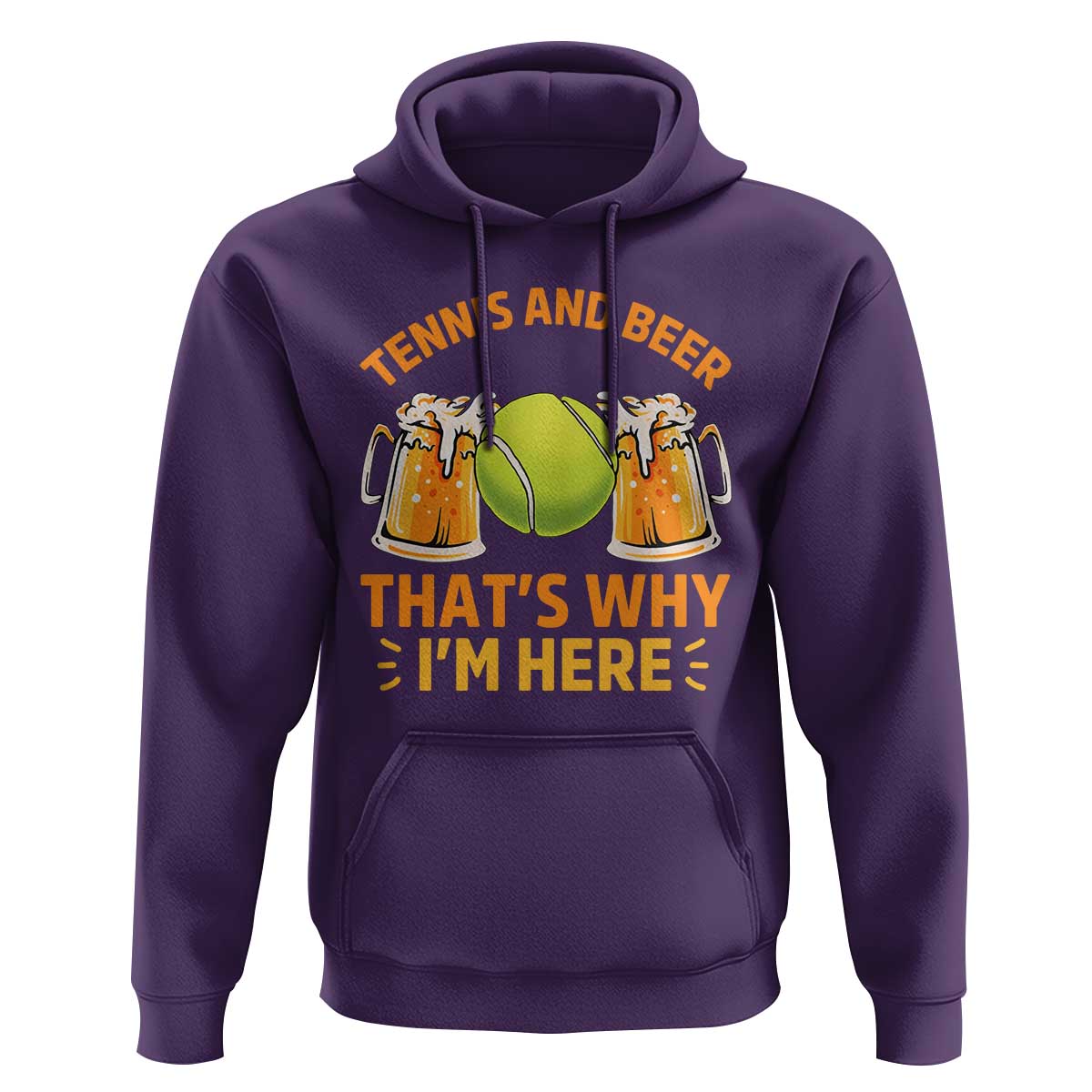 Tennis And Beer That Is Why I Am Here Hoodie Funny Tennis Player Gift - Wonder Print Shop
