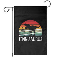 Funny Dinosaur Tennis Player Gift Garden Flag Tennisaurus - Wonder Print Shop