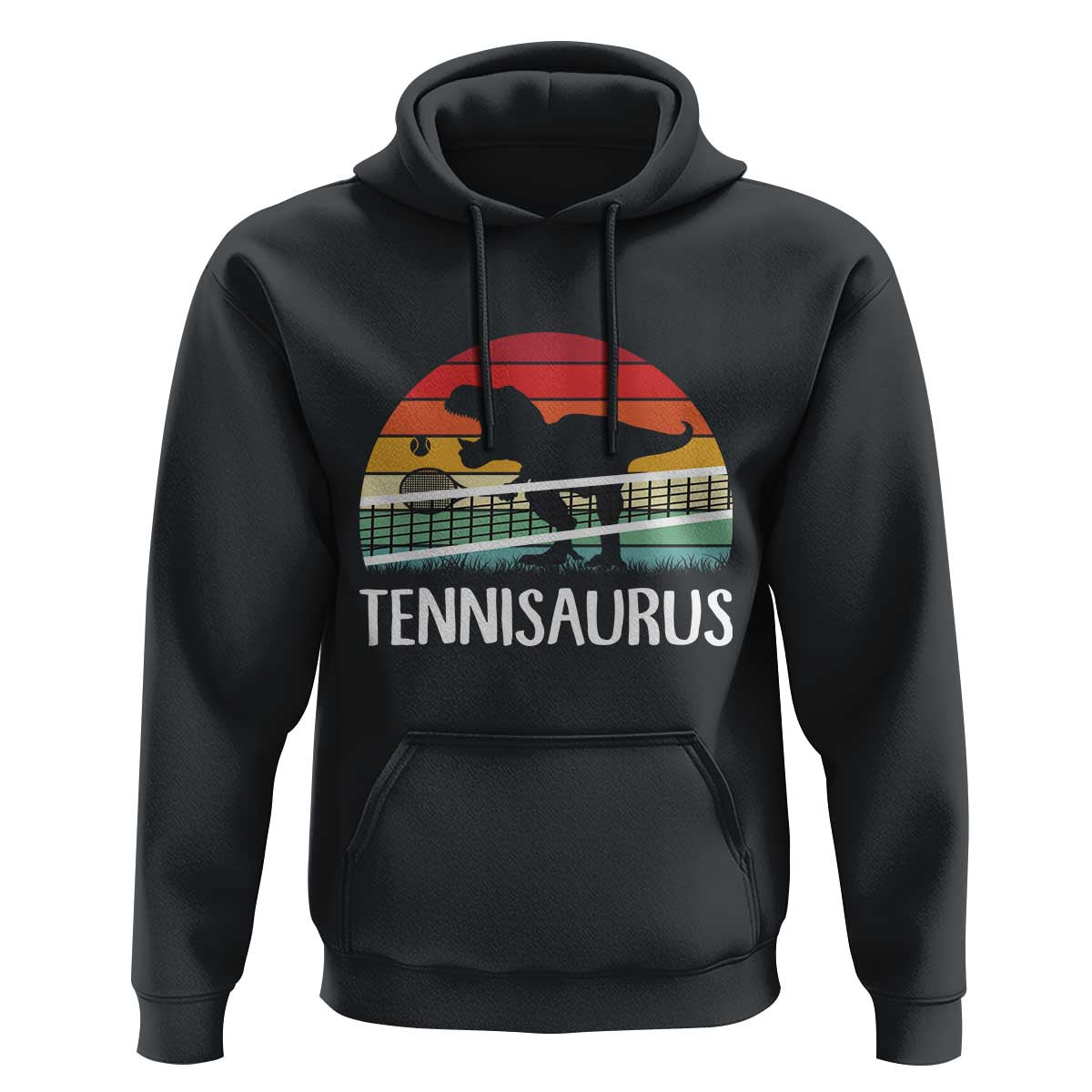 Funny Dinosaur Tennis Player Gift Hoodie Tennisaurus - Wonder Print Shop