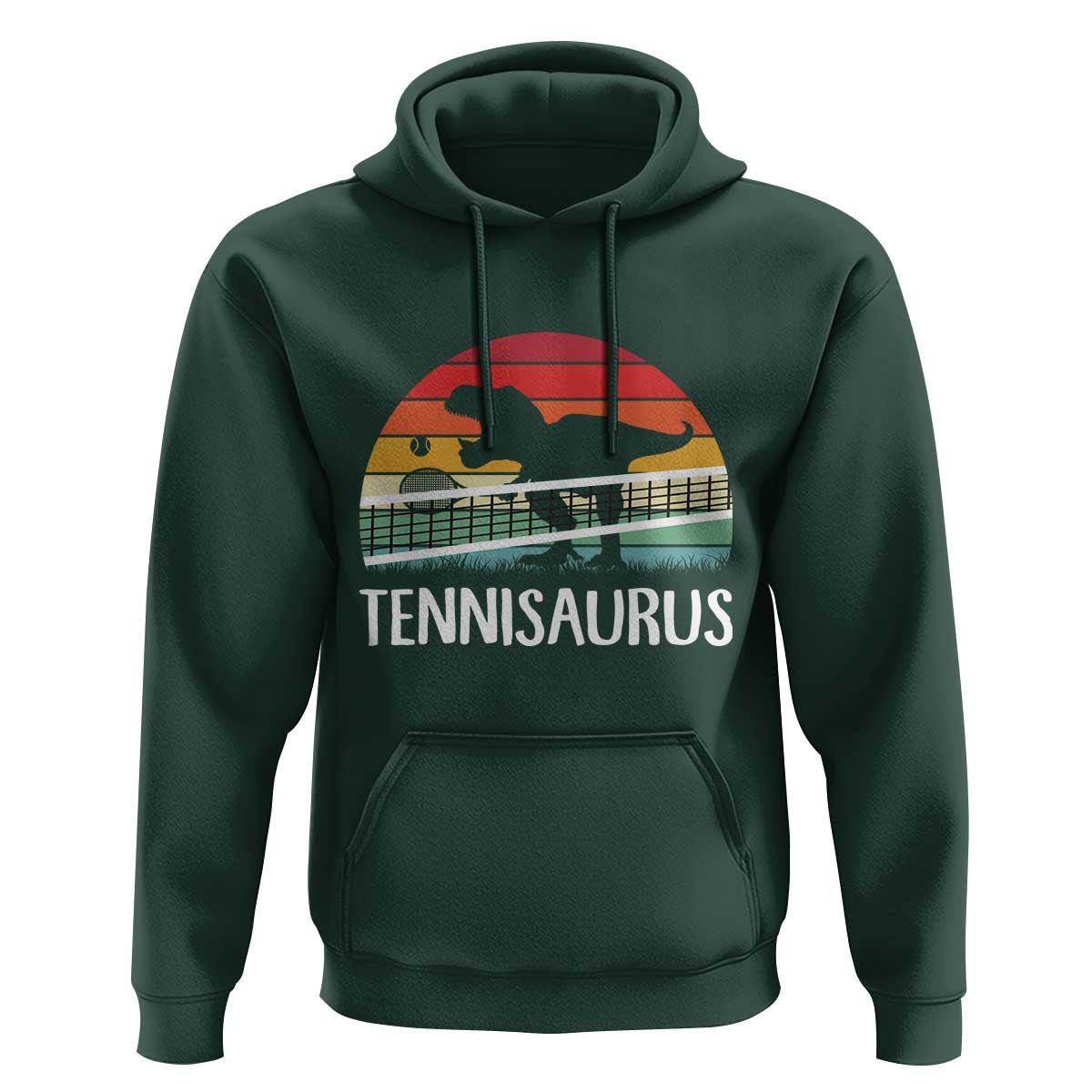 Funny Dinosaur Tennis Player Gift Hoodie Tennisaurus - Wonder Print Shop