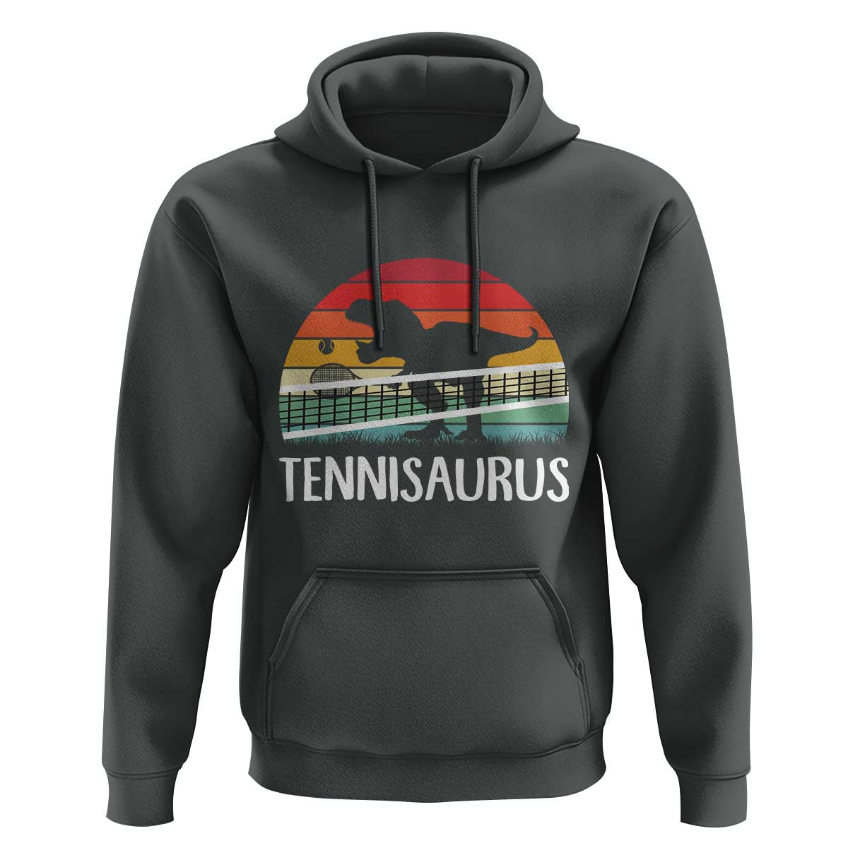 Funny Dinosaur Tennis Player Gift Hoodie Tennisaurus - Wonder Print Shop