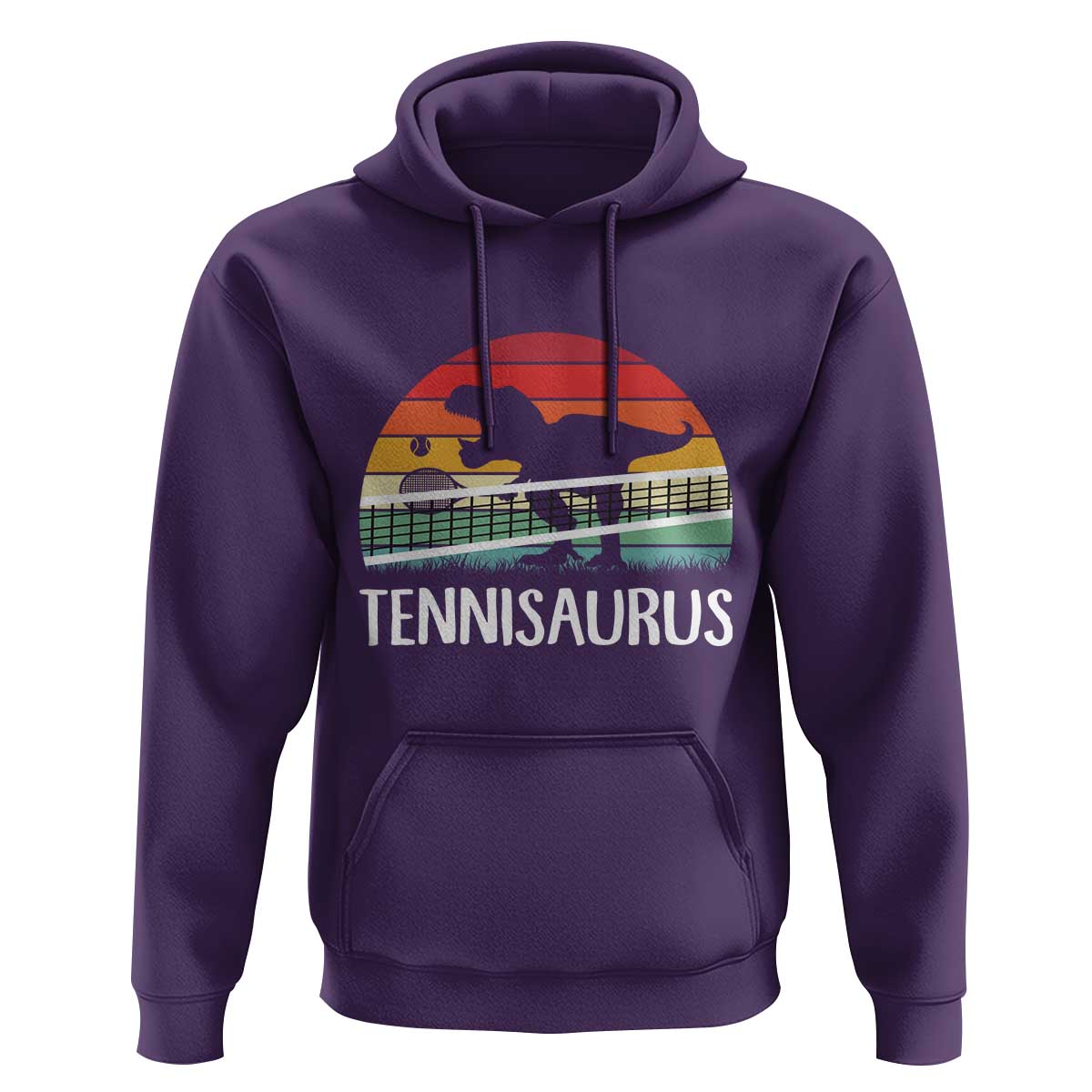 Funny Dinosaur Tennis Player Gift Hoodie Tennisaurus - Wonder Print Shop
