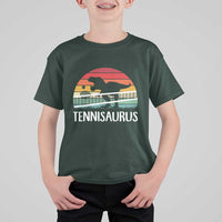 Funny Dinosaur Tennis Player Gift T Shirt For Kid Tennisaurus - Wonder Print Shop
