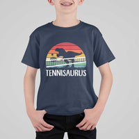 Funny Dinosaur Tennis Player Gift T Shirt For Kid Tennisaurus - Wonder Print Shop