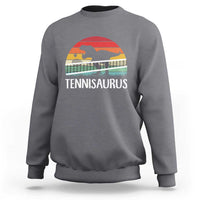 Funny Dinosaur Tennis Player Gift Sweatshirt Tennisaurus - Wonder Print Shop
