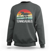 Funny Dinosaur Tennis Player Gift Sweatshirt Tennisaurus - Wonder Print Shop