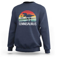 Funny Dinosaur Tennis Player Gift Sweatshirt Tennisaurus - Wonder Print Shop