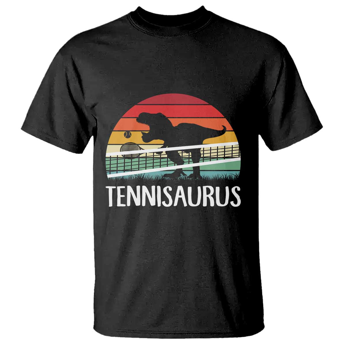 Funny Dinosaur Tennis Player Gift T Shirt Tennisaurus - Wonder Print Shop