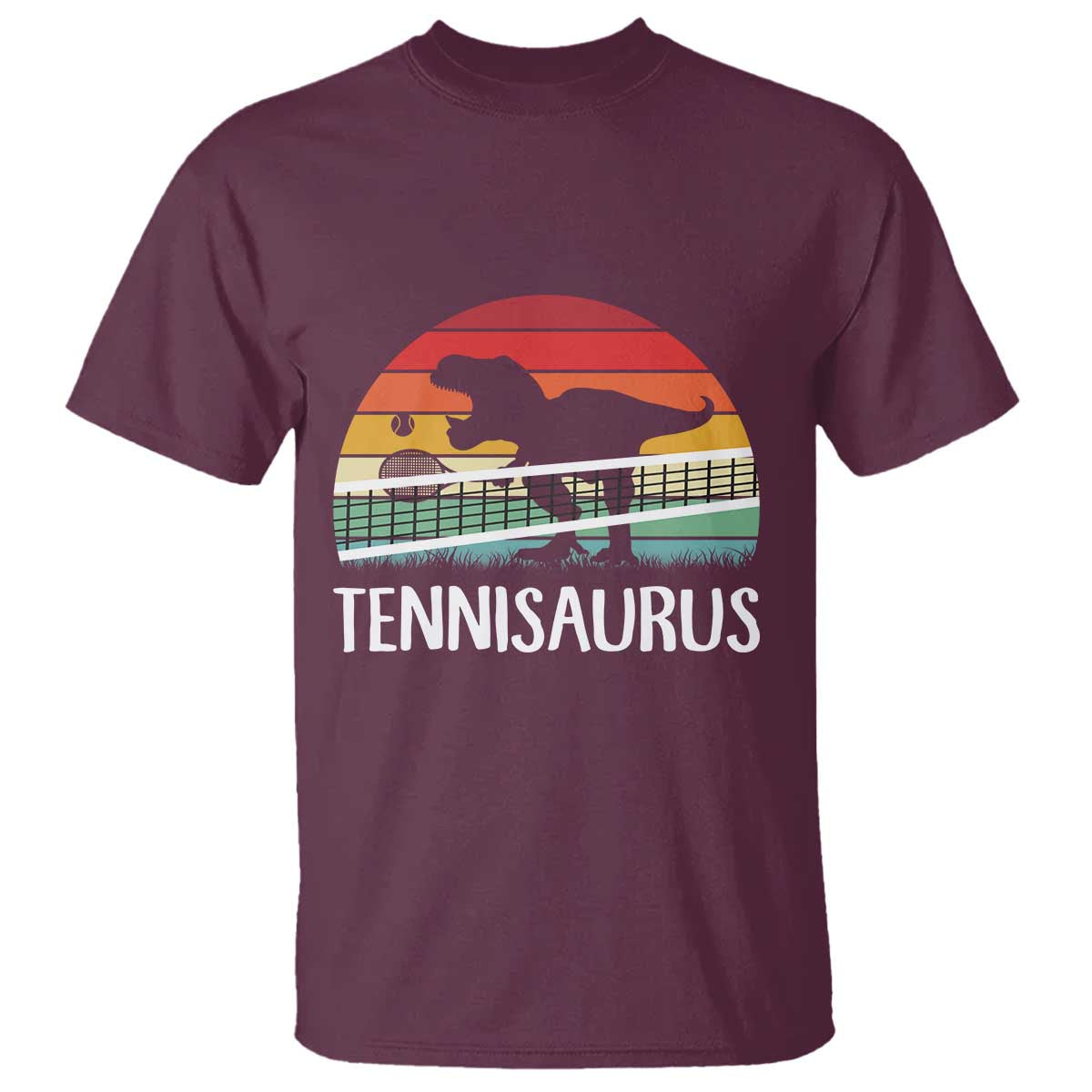 Funny Dinosaur Tennis Player Gift T Shirt Tennisaurus - Wonder Print Shop