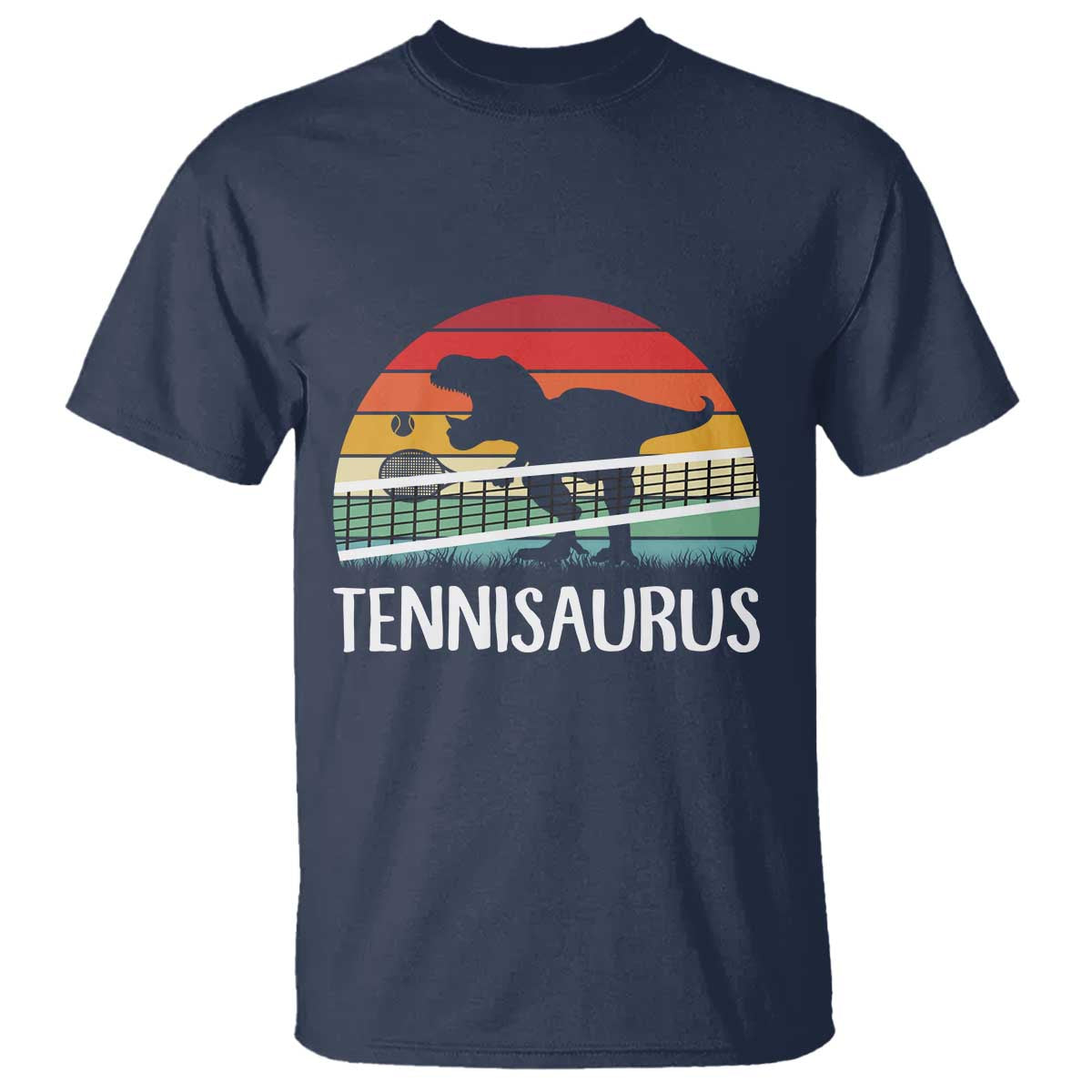 Funny Dinosaur Tennis Player Gift T Shirt Tennisaurus - Wonder Print Shop