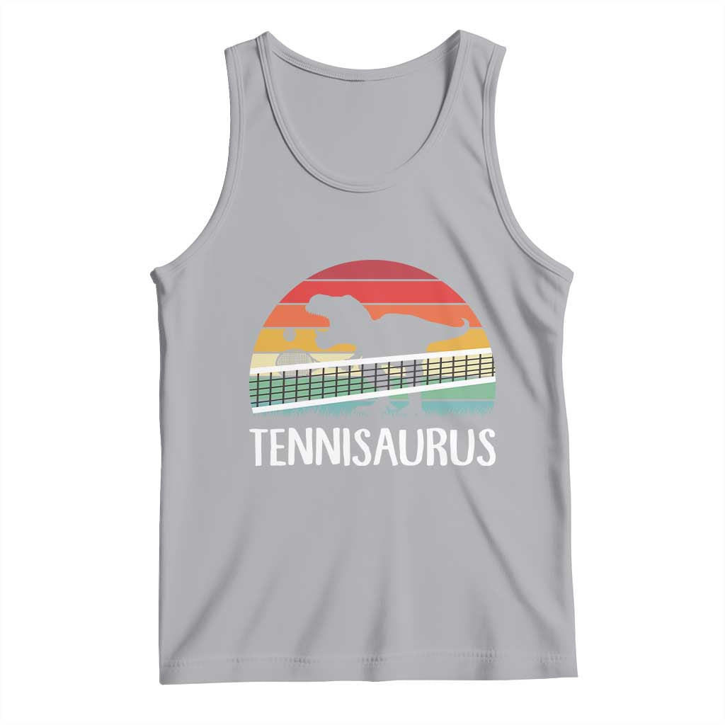 Funny Dinosaur Tennis Player Gift Tank Top Tennisaurus - Wonder Print Shop