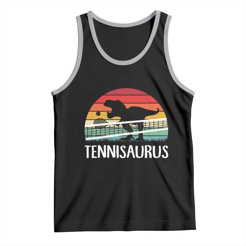 Funny Dinosaur Tennis Player Gift Tank Top Tennisaurus - Wonder Print Shop