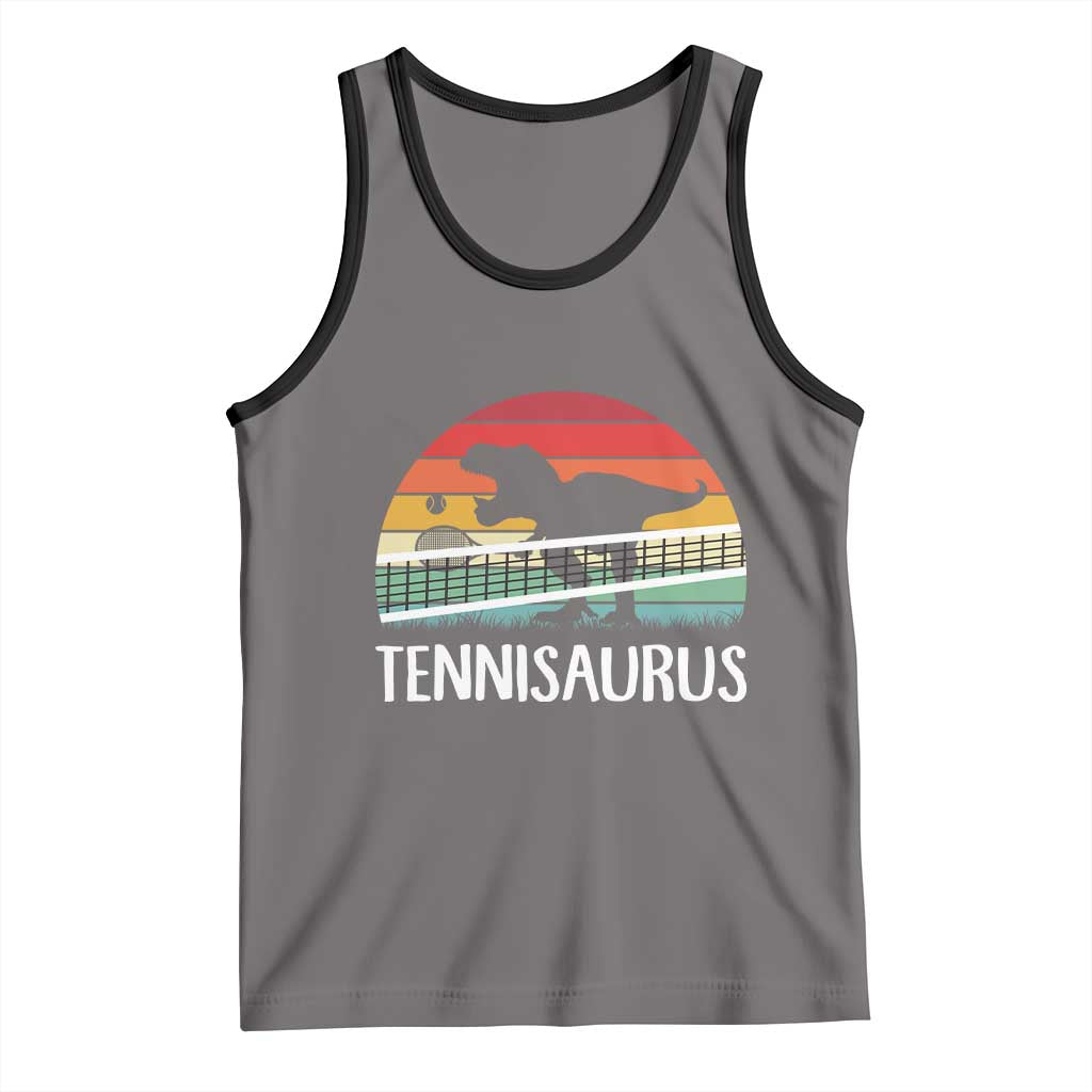 Funny Dinosaur Tennis Player Gift Tank Top Tennisaurus - Wonder Print Shop