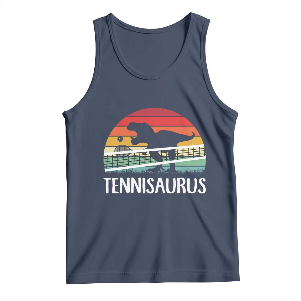 Funny Dinosaur Tennis Player Gift Tank Top Tennisaurus - Wonder Print Shop