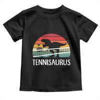 Funny Dinosaur Tennis Player Gift Toddler T Shirt Tennisaurus - Wonder Print Shop