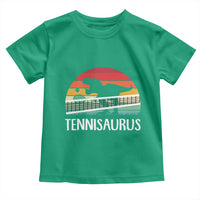 Funny Dinosaur Tennis Player Gift Toddler T Shirt Tennisaurus - Wonder Print Shop