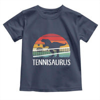 Funny Dinosaur Tennis Player Gift Toddler T Shirt Tennisaurus - Wonder Print Shop