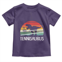 Funny Dinosaur Tennis Player Gift Toddler T Shirt Tennisaurus - Wonder Print Shop