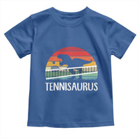 Funny Dinosaur Tennis Player Gift Toddler T Shirt Tennisaurus - Wonder Print Shop