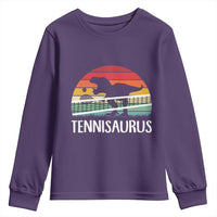 Funny Dinosaur Tennis Player Gift Youth Sweatshirt Tennisaurus - Wonder Print Shop