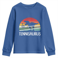 Funny Dinosaur Tennis Player Gift Youth Sweatshirt Tennisaurus - Wonder Print Shop