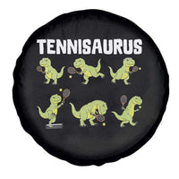 Funny Prehistoric Dinosaur Tennis Player Spare Tire Cover Gift For Tennis Fans - Wonder Print Shop