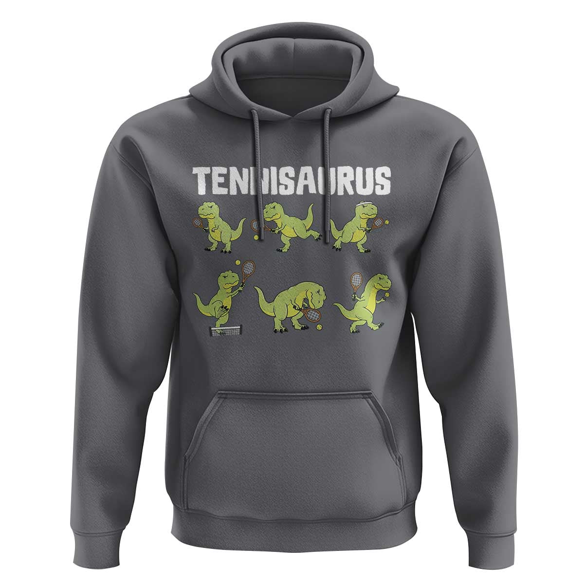 Funny Prehistoric Dinosaur Tennis Player Hoodie Gift For Tennis Fans - Wonder Print Shop