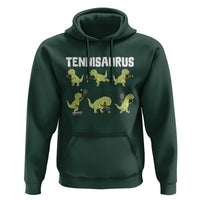 Funny Prehistoric Dinosaur Tennis Player Hoodie Gift For Tennis Fans - Wonder Print Shop