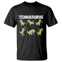 Funny Prehistoric Dinosaur Tennis Player T Shirt Gift For Tennis Fans - Wonder Print Shop