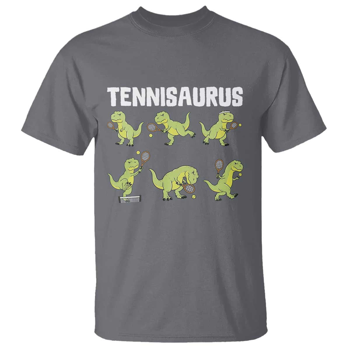 Funny Prehistoric Dinosaur Tennis Player T Shirt Gift For Tennis Fans - Wonder Print Shop