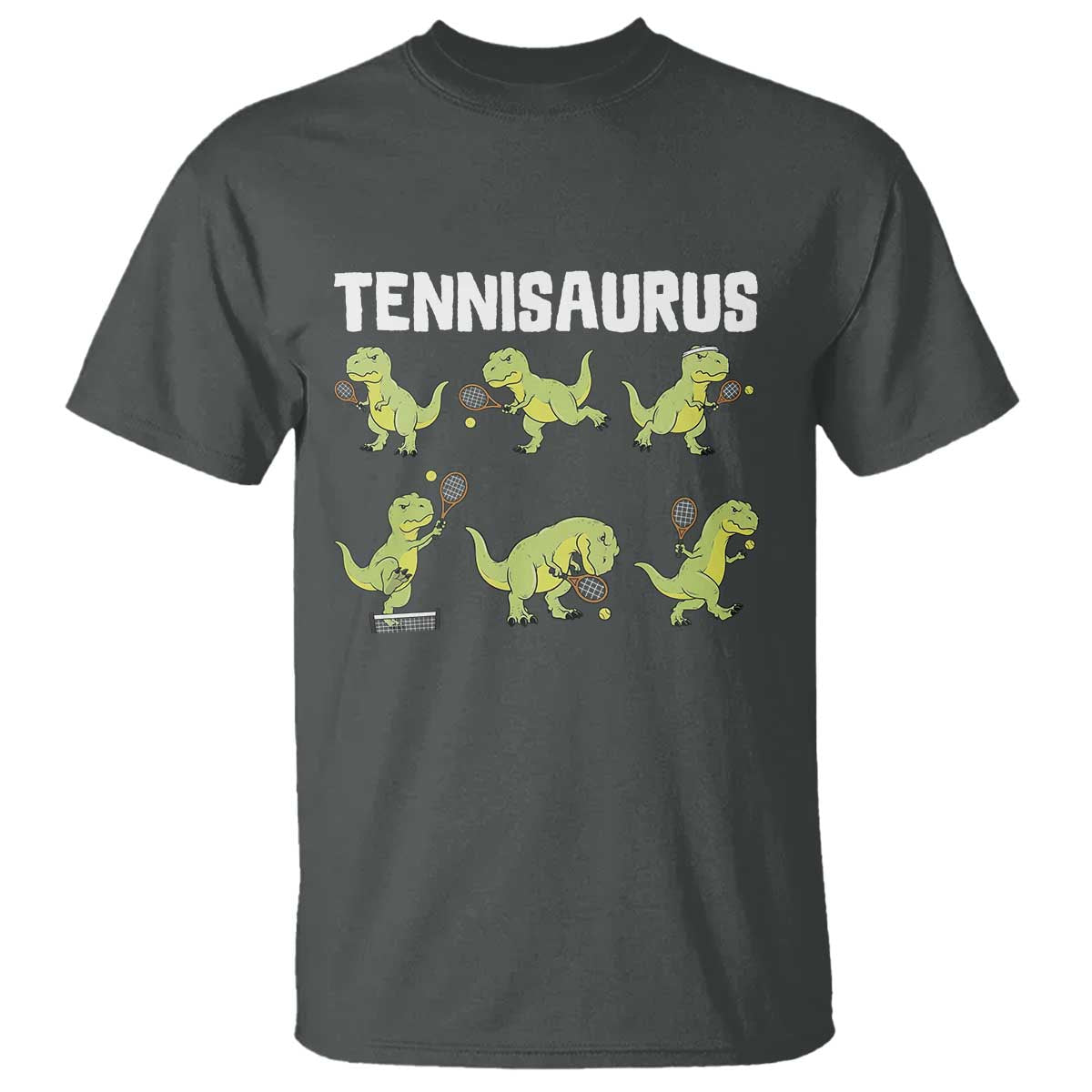 Funny Prehistoric Dinosaur Tennis Player T Shirt Gift For Tennis Fans - Wonder Print Shop