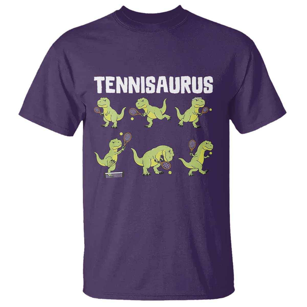 Funny Prehistoric Dinosaur Tennis Player T Shirt Gift For Tennis Fans - Wonder Print Shop