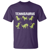 Funny Prehistoric Dinosaur Tennis Player T Shirt Gift For Tennis Fans - Wonder Print Shop