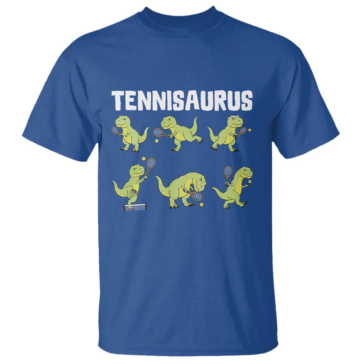 Funny Prehistoric Dinosaur Tennis Player T Shirt Gift For Tennis Fans - Wonder Print Shop