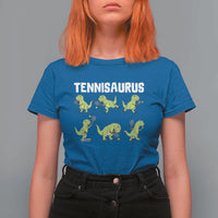 Funny Prehistoric Dinosaur Tennis Player T Shirt For Women Gift For Tennis Fans - Wonder Print Shop